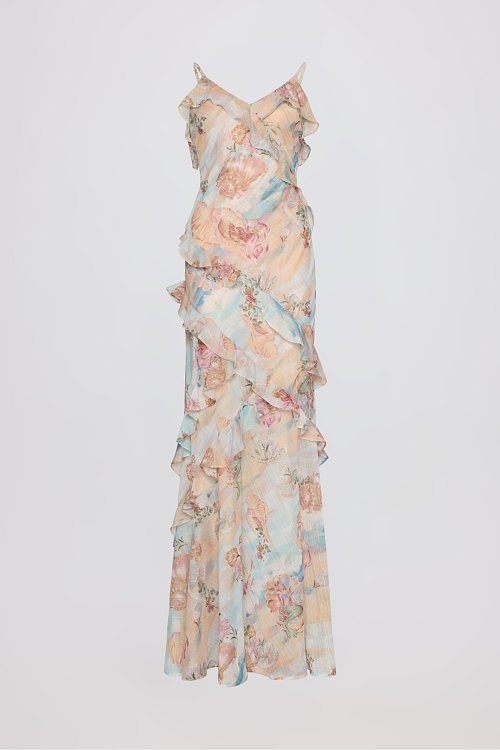 Mermaid ruffle dress