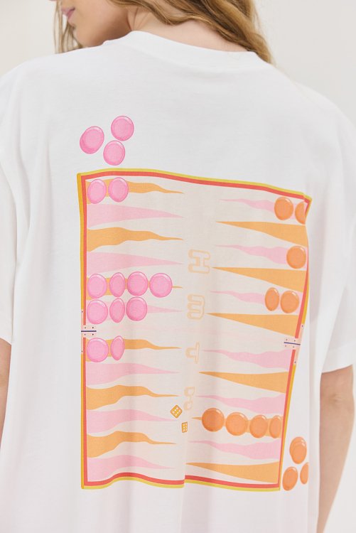 Cheetah T-shirt Off-White Tavli
