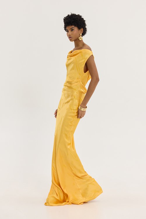 Gold Dress Orange