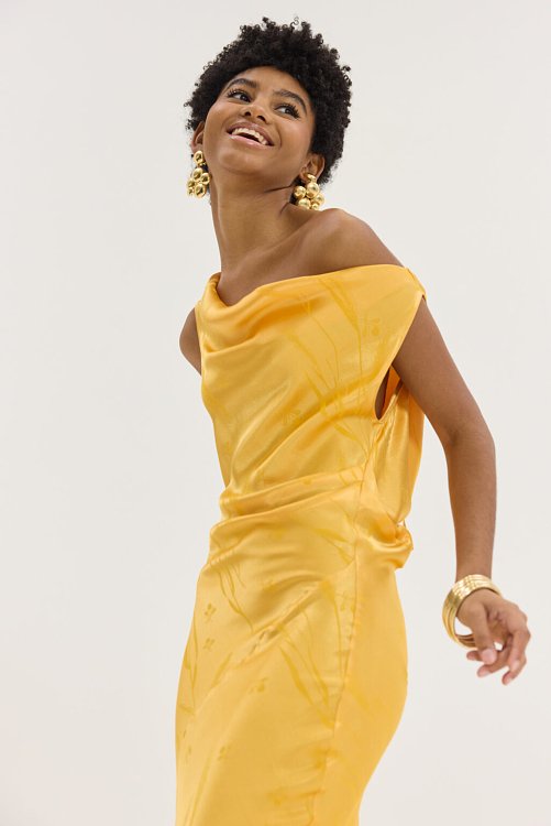 Gold Dress Orange