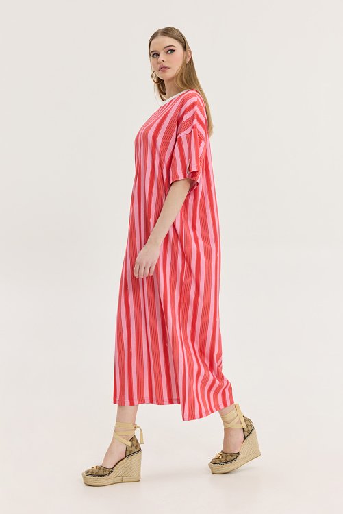 Bronx Dress Pink Stripes