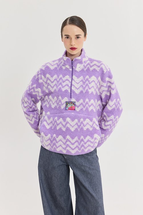 Moon Sweatshirt Lilac