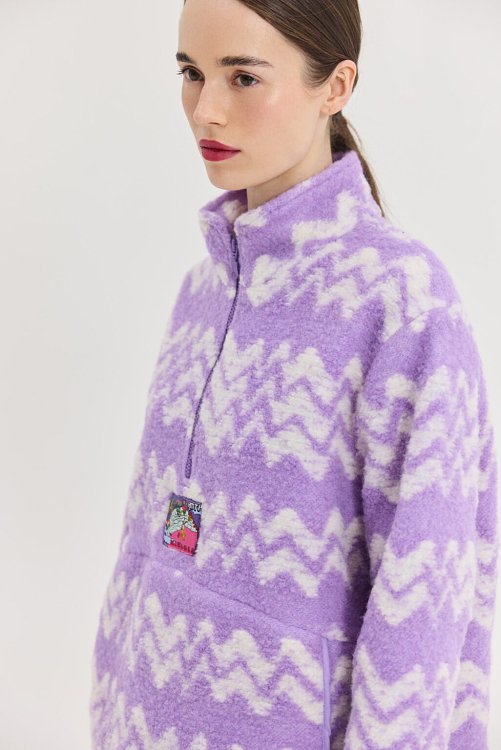 Moon Sweatshirt Lilac