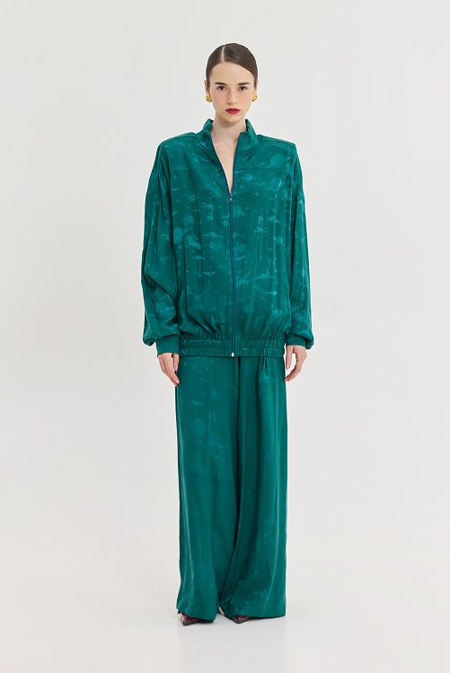 Oleander Jacket Jacquard Green