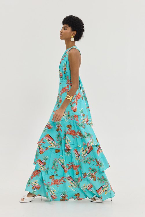 Samer Dress Aqua