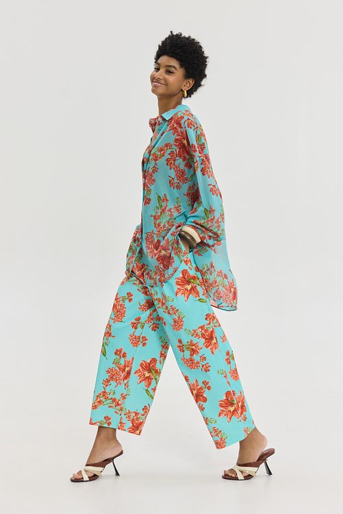 Heather Shirt Crayon Aqua