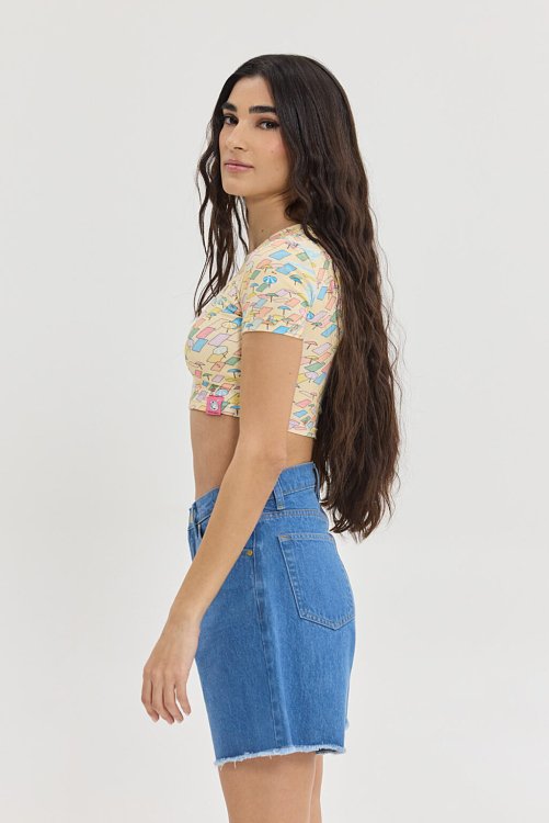 Lila Shorts Rein Blue