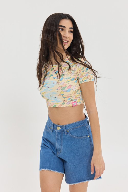 Lila Shorts Rein Blue