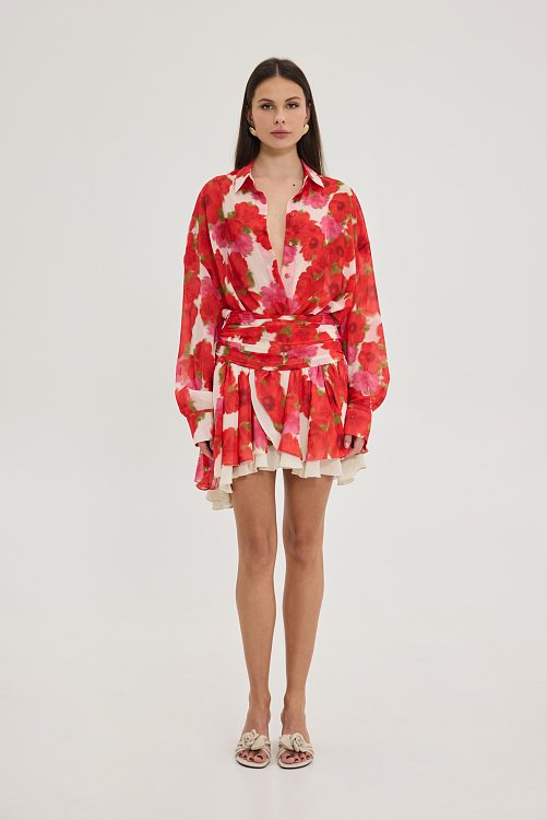Pinochio Skirt red