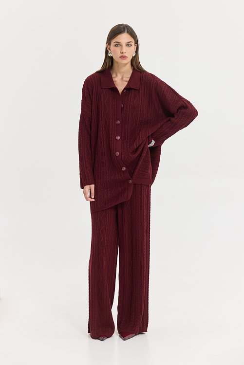 Olivia Cardigan Bordeaux
