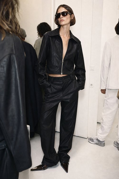 Willow leather pants black