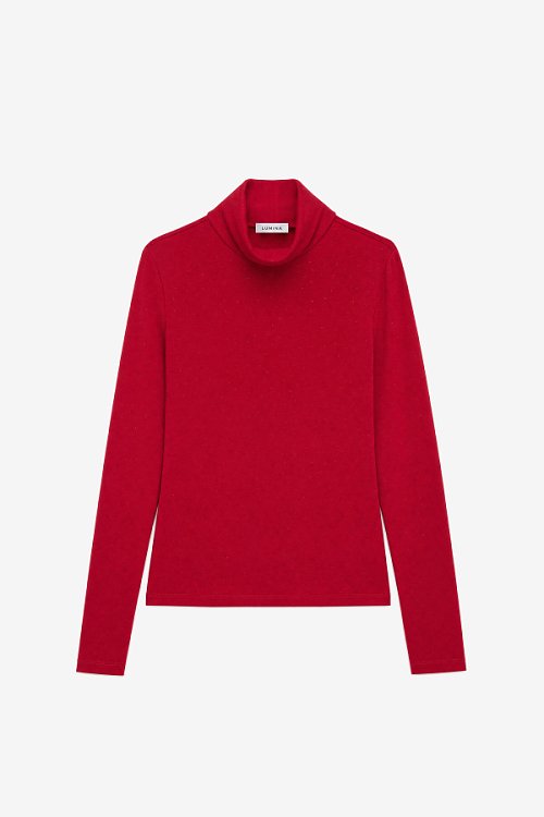Nelly turtleneck red