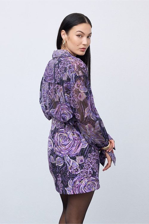Mosaic Mauve Anthesis Mini Skirt