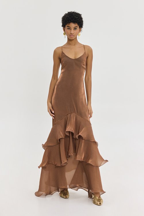 Olsi dress brown