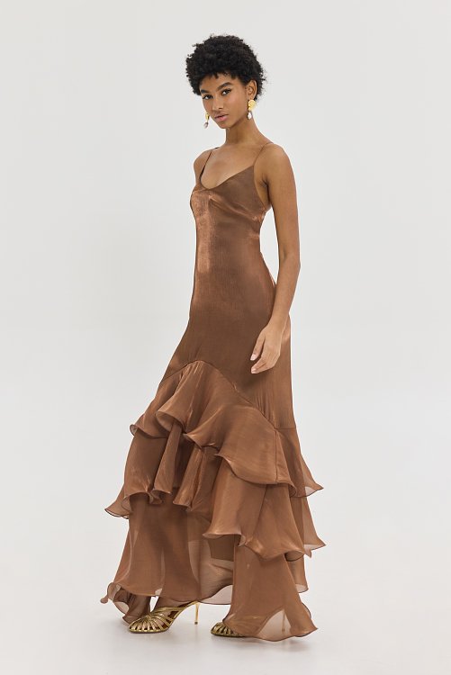 Olsi dress brown