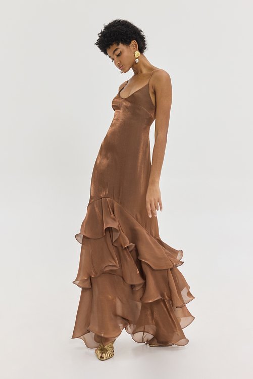 Olsi dress brown