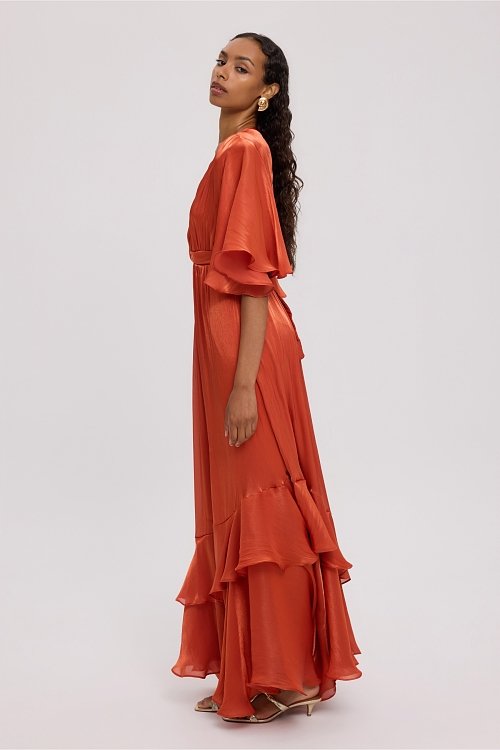 Burnt orange dress