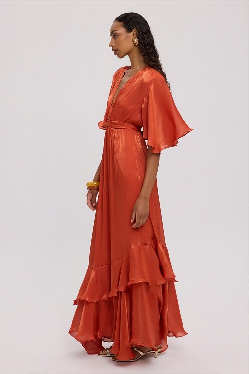 Burnt orange dress