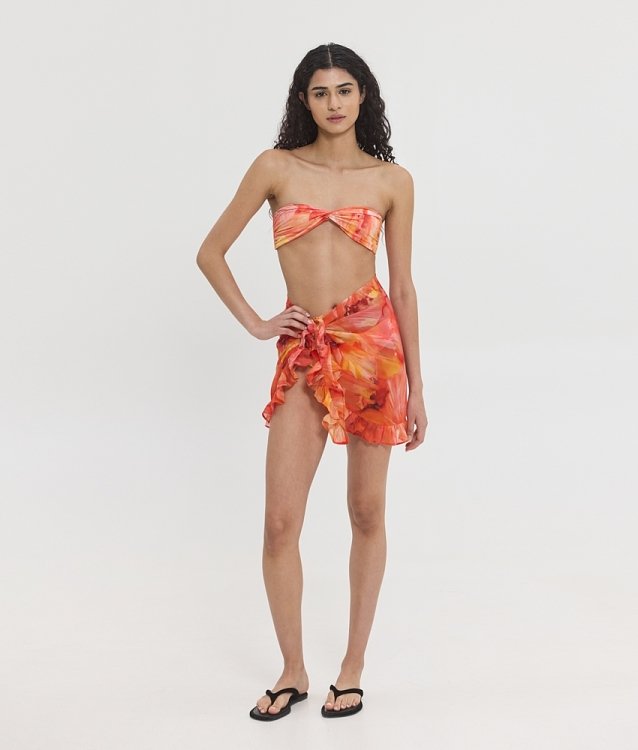 Ariane el sol floral mini pareo