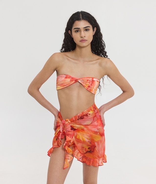 Ariane el sol floral mini pareo