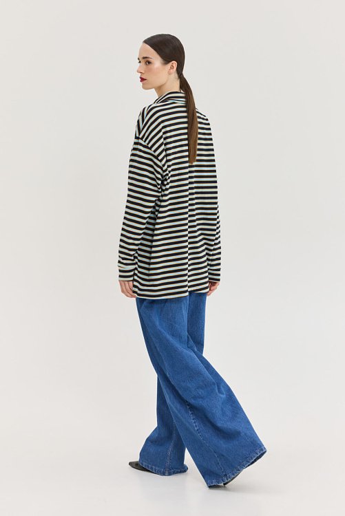 Sidecar Sweatshirt Dark Blue Stripes