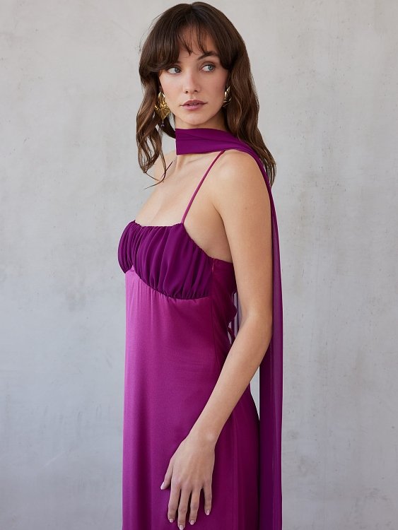 Gabrielle dress magenta
