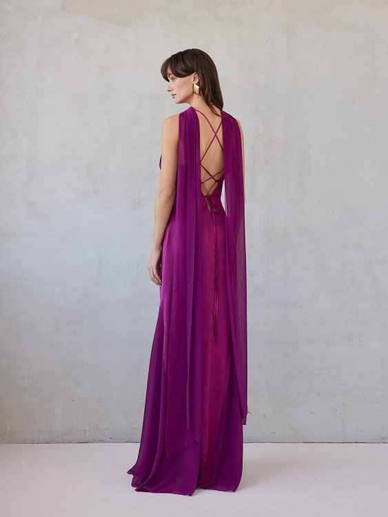Gabrielle dress magenta