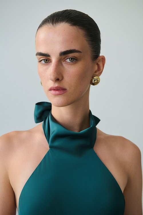 Kyma dress emerald