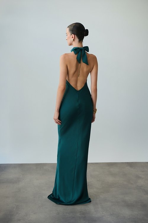 Kyma dress emerald