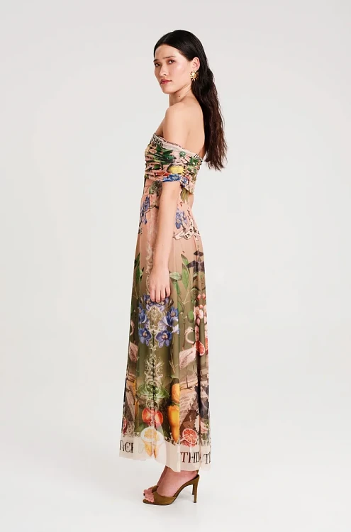 Citrus Long Dress Mesh