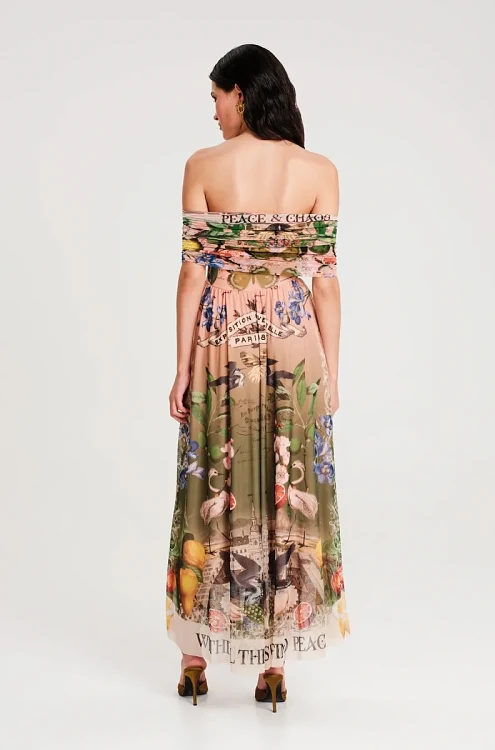 Citrus Long Dress Mesh