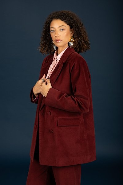 Akelia oversize blazer Bordeaux