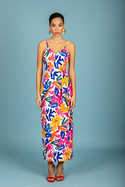 Paolo wrap slim dress White