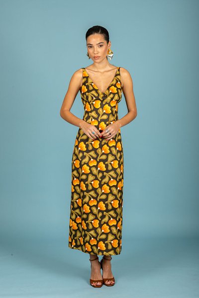 Monica slim dress Yellow