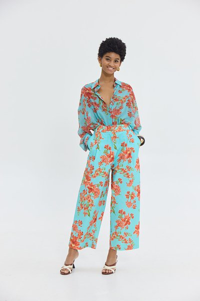 Ava pants aqua