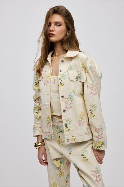 Butter blossom jean jacket
