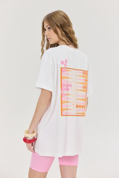 Cheetah T-shirt Off-White Tavli