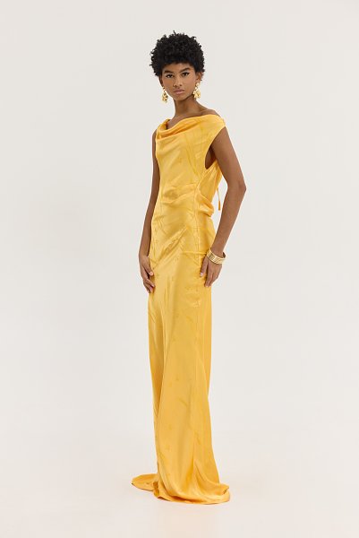 Gold Dress Orange