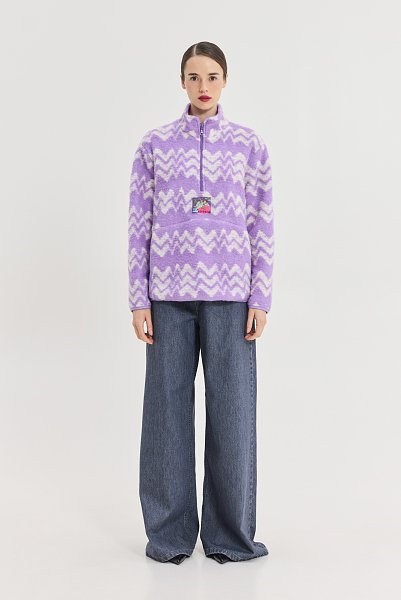 Moon Sweatshirt Lilac