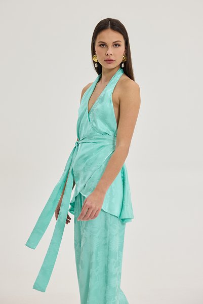 Megan Top Aqua