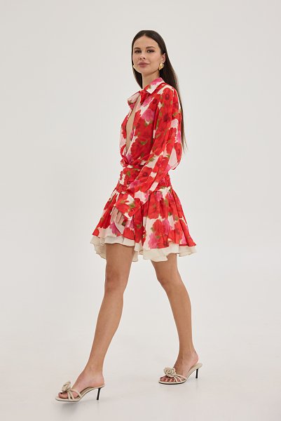 Pinochio Skirt red