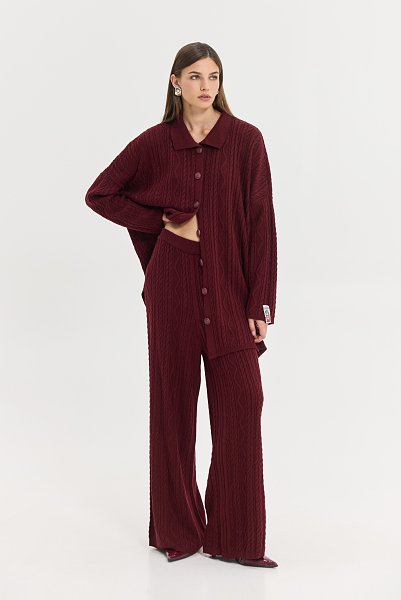 Olivia Cardigan Bordeaux