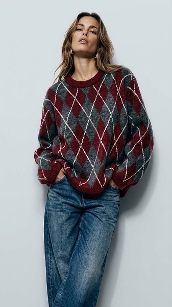 Alexa knitted blouse bordeaux