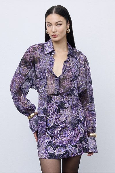 Mosaic Mauve Anthesis Mini Skirt