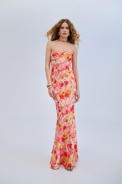 Sunritual strapless maxi dress