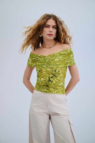 Bareheat polymorphic lime top