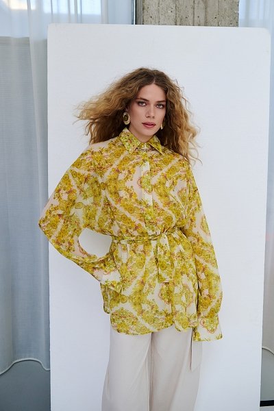 Dayflame white Oversized Shirt