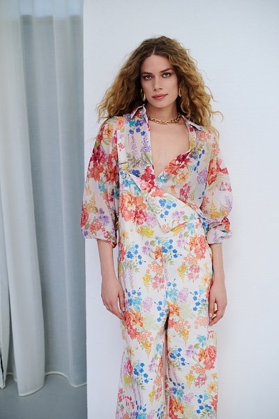 Sunspell Denim Jumpsuit White