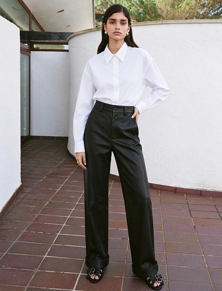 Willow leather pants black
