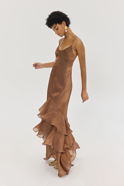 Olsi dress brown